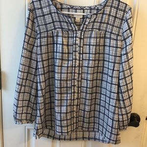 J Crew Factory dress long sleeve blouse top